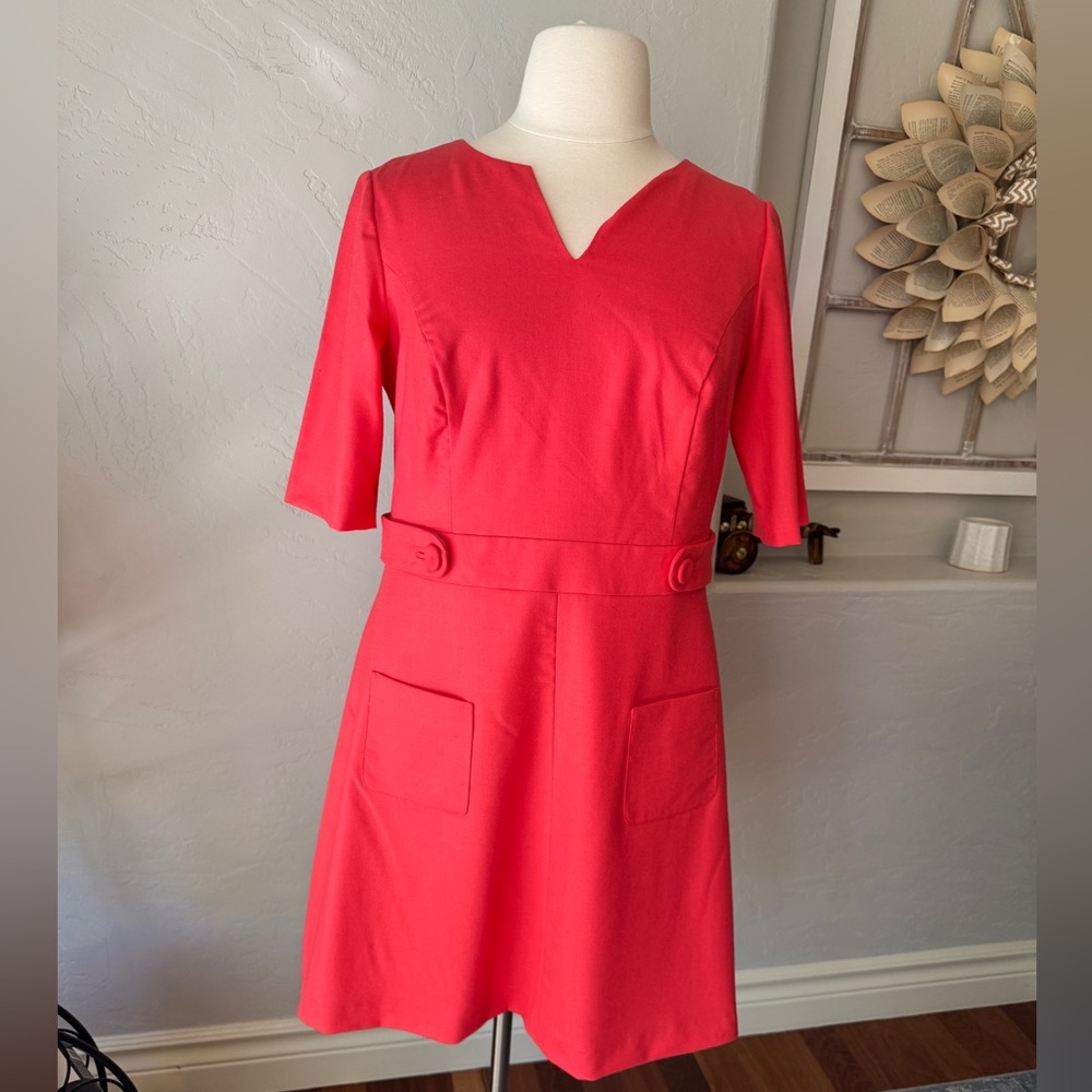 Borden Dress Womens‎ Wool Blend Short Sleeve Sheath Mini Dress Size 14R